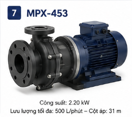 Máy bơm dẫn động từ MPX-453 Máy bơm dẫn động từ MPX-453